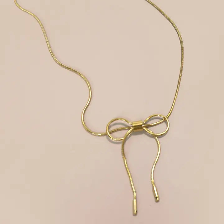 18K Stainless Steel Tarnish Free Bow