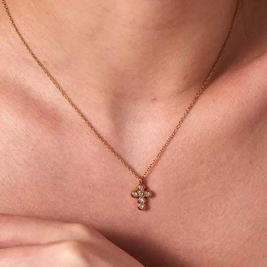 18K Stainless Steel Tarnish Free Cross