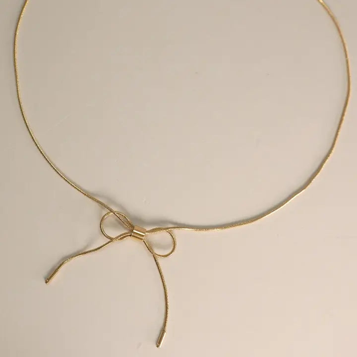 18K Stainless Steel Tarnish Free Bow