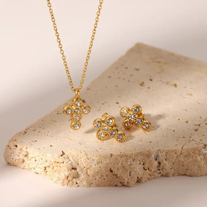 18K Stainless Steel Tarnish Free Cross