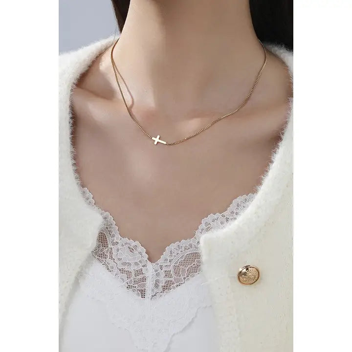 18K Stainless Steel Tarnish Free Cross