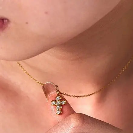 18K Stainless Steel Tarnish Free Cross