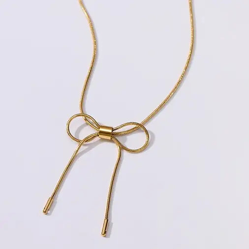 18K Stainless Steel Tarnish Free Bow