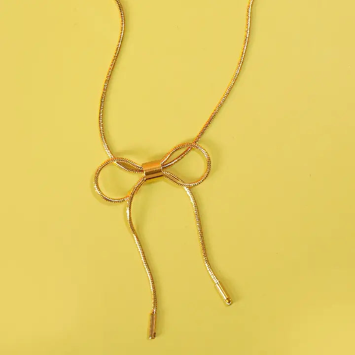 18K Stainless Steel Tarnish Free Bow